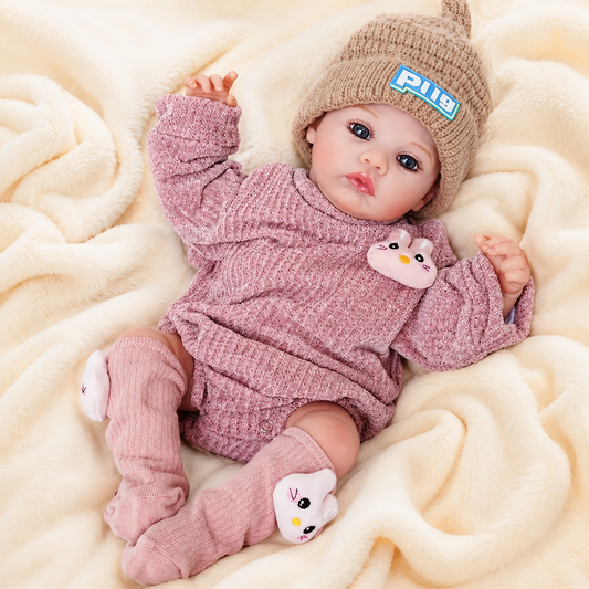 MiraBabe Rowan 20" Sleeping Reborn Baby Doll – Soft Vinyl & Cloth Body