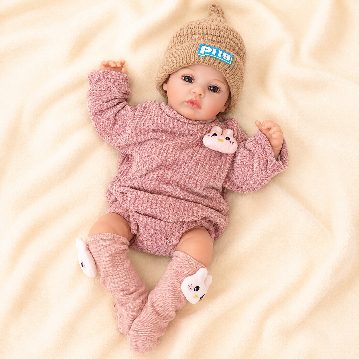 MiraBabe Rowan 20" Sleeping Reborn Baby Doll – Soft Vinyl & Cloth Body