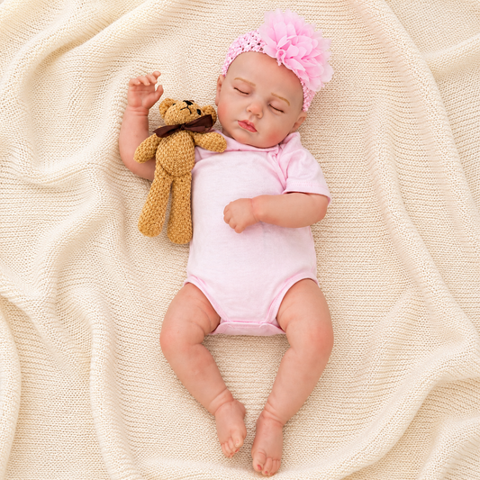 MiraBabe Sage 20" Sleeping Reborn Baby Doll – Soft Vinyl & Cloth Body