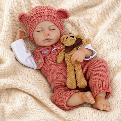 MiraBabe Ellis 20" Sleeping Reborn Baby Doll – Soft Vinyl & Cloth Body