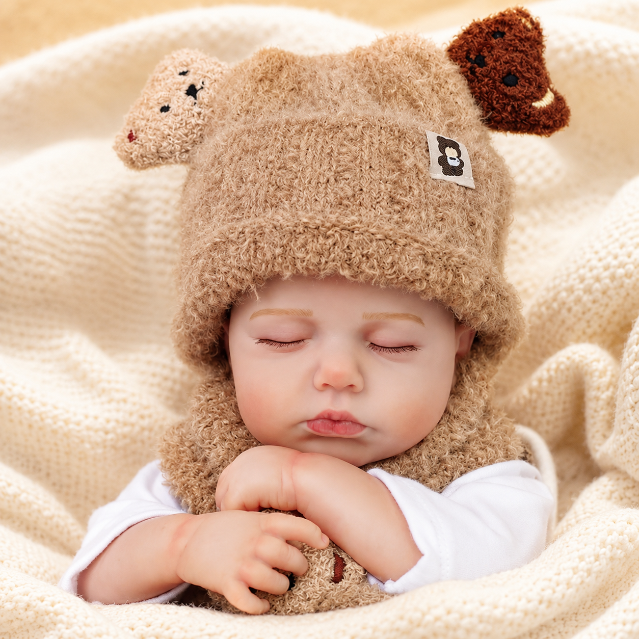 MiraBabe Remy 20" Sleeping Reborn Baby Doll – Soft Vinyl & Cloth Body