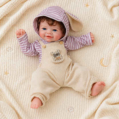 MiraBabe Rowan 17" Smiling Full Silicone Reborn Baby Doll