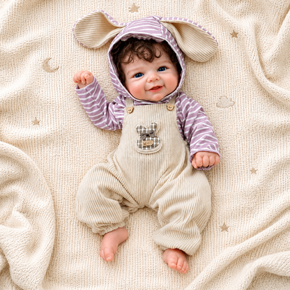 MiraBabe Rowan 17" Smiling Full Silicone Reborn Baby Doll