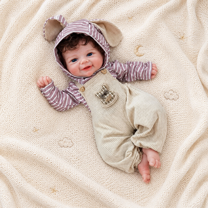 MiraBabe Rowan 17" Smiling Full Silicone Reborn Baby Doll