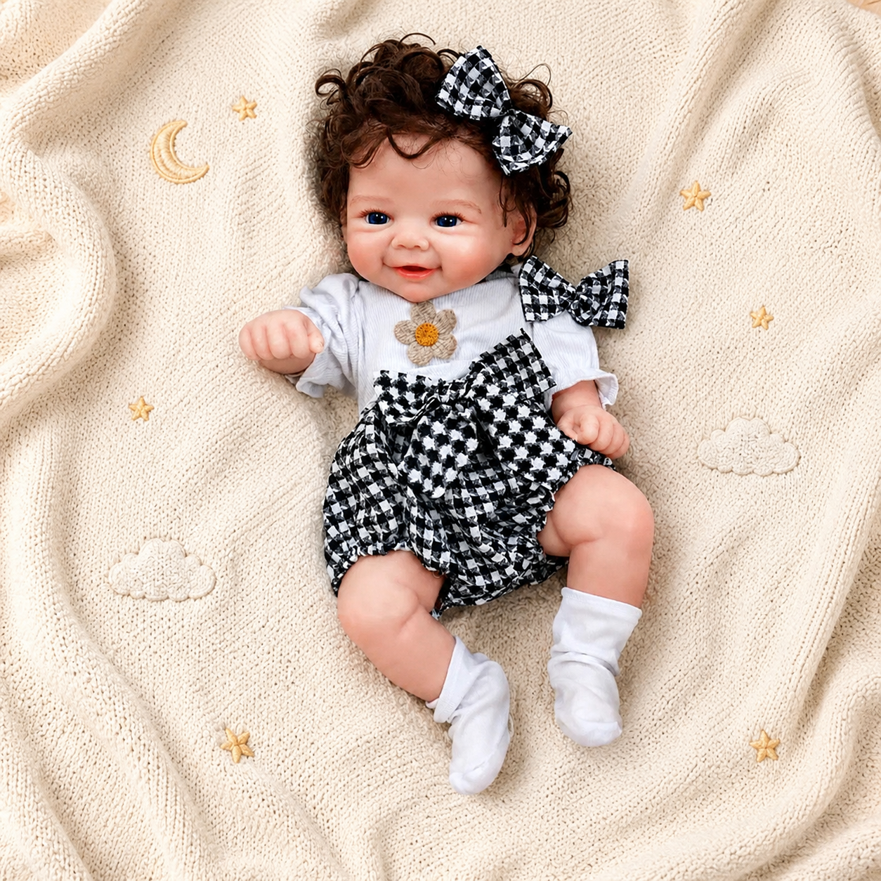 MiraBabe Arden 18" Smiling Full Silicone Reborn Baby Doll