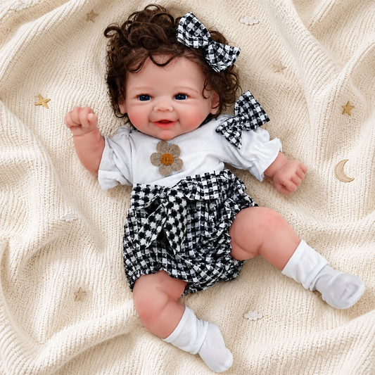 MiraBabe Arden 18" Smiling Full Silicone Reborn Baby Doll