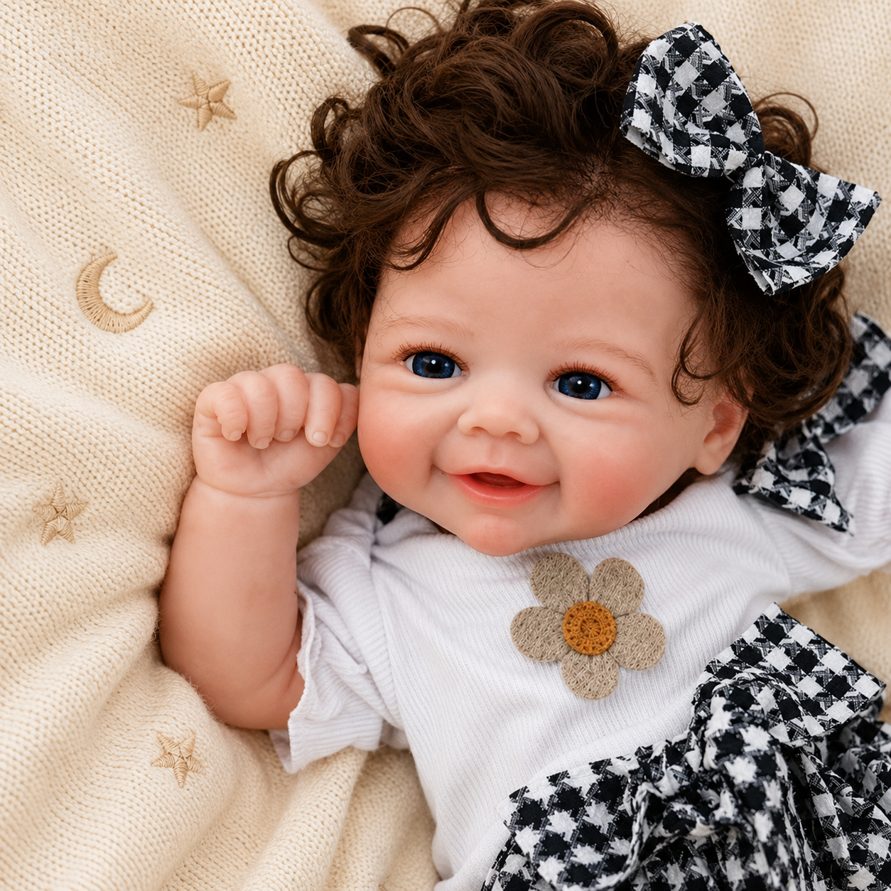 MiraBabe Arden 18" Smiling Full Silicone Reborn Baby Doll