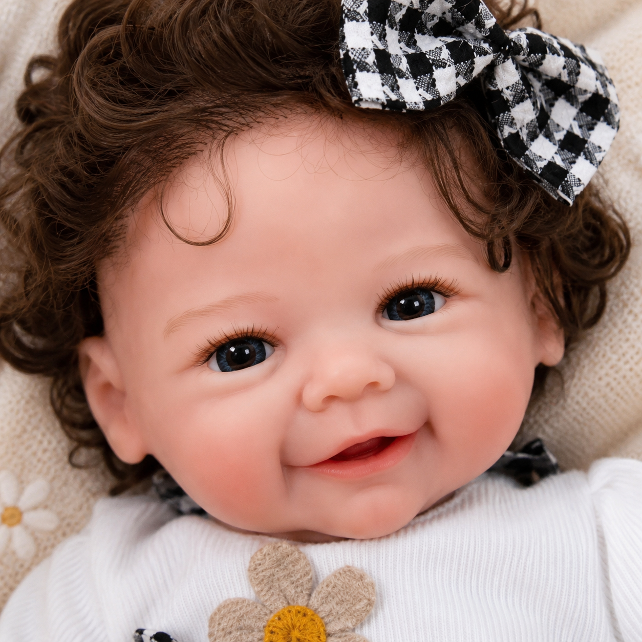 MiraBabe Arden 18" Smiling Full Silicone Reborn Baby Doll