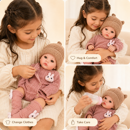 MiraBabe Rowan 20" Sleeping Reborn Baby Doll – Soft Vinyl & Cloth Body