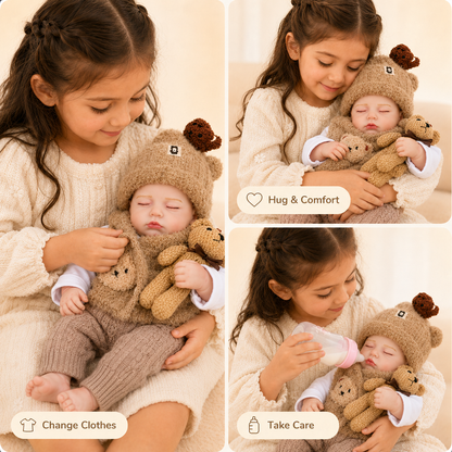 MiraBabe Remy 20" Sleeping Reborn Baby Doll – Soft Vinyl & Cloth Body