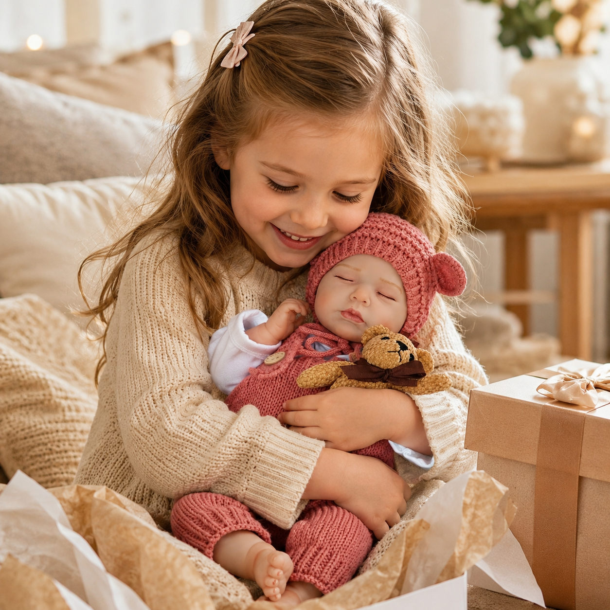 MiraBabe Ellis 20" Sleeping Reborn Baby Doll – Soft Vinyl & Cloth Body