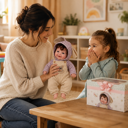 MiraBabe Rowan 18" Smiling Full Silicone Reborn Baby Doll