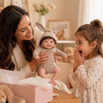 MiraBabe Reese 18" Smiling Full Silicone Reborn Baby Doll