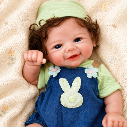 MiraBabe Morgan 18" Smiling Full Silicone Reborn Baby Doll