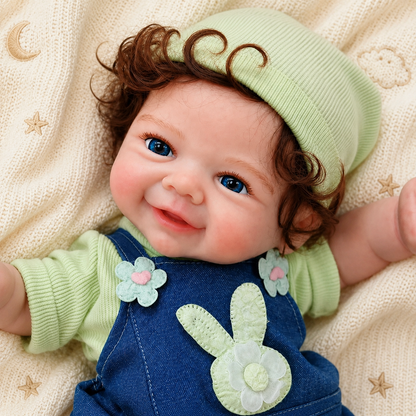 MiraBabe Morgan 18" Smiling Full Silicone Reborn Baby Doll