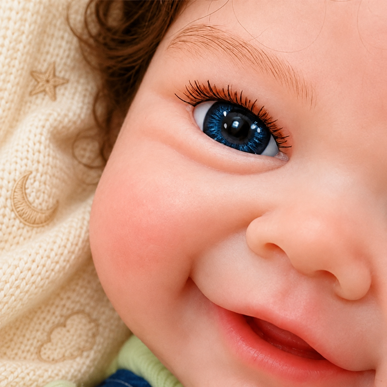 MiraBabe Morgan 18" Smiling Full Silicone Reborn Baby Doll