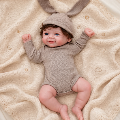 MiraBabe Reese 18" Smiling Full Silicone Reborn Baby Doll