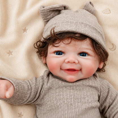 MiraBabe Reese 18" Smiling Full Silicone Reborn Baby Doll