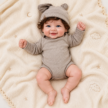MiraBabe Reese 18" Smiling Full Silicone Reborn Baby Doll