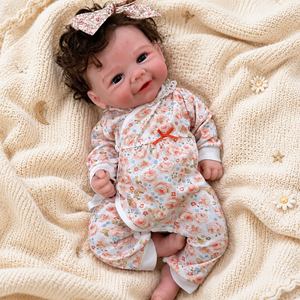 MiraBabe Finley 18" Smiling Full Silicone Reborn Baby Doll
