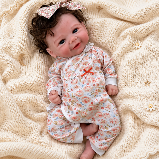 MiraBabe Finley 18" Smiling Full Silicone Reborn Baby Doll