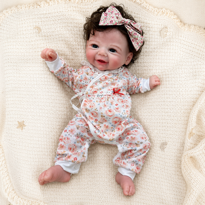 MiraBabe Finley 18" Smiling Full Silicone Reborn Baby Doll