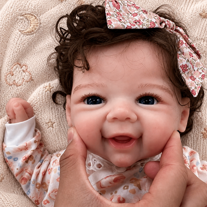 MiraBabe Finley 18" Smiling Full Silicone Reborn Baby Doll
