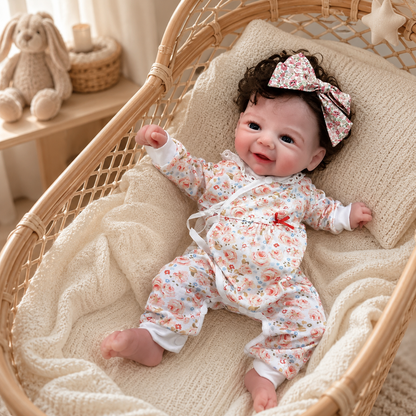 MiraBabe Finley 18" Smiling Full Silicone Reborn Baby Doll