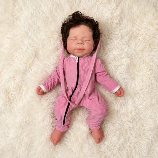MiraBabe Maisie 18" Sleeping Full Silicone Reborn Baby Doll