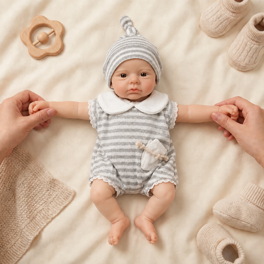 MiraBabe Bonnie 12" Full Silicone Reborn Baby Doll