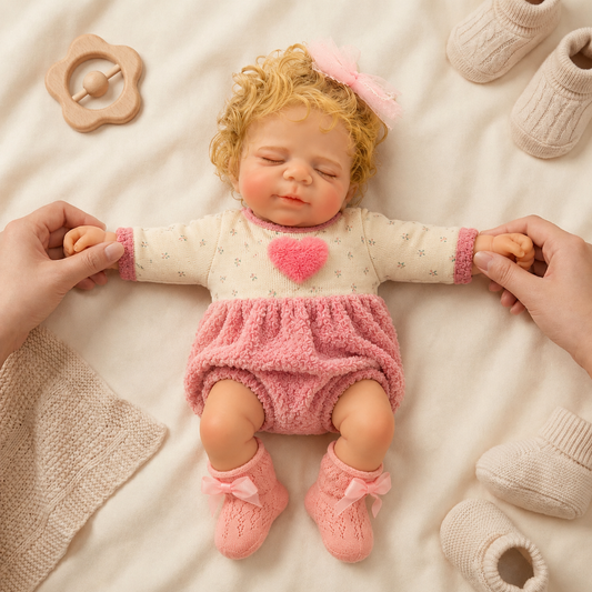 MiraBabe Ivy 18" Smiling Full Silicone Reborn Baby Doll