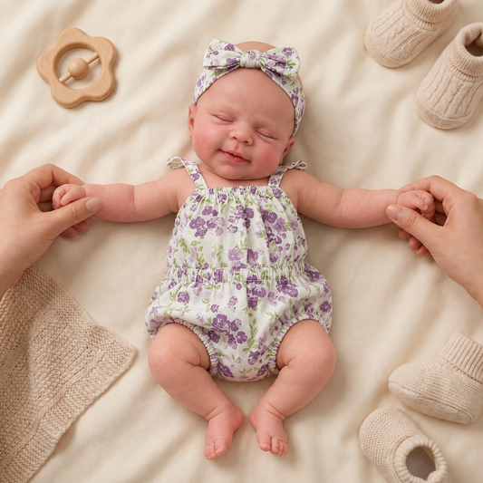 MiraBabe Theo 12" Sleeping Full Silicone Reborn Baby Doll