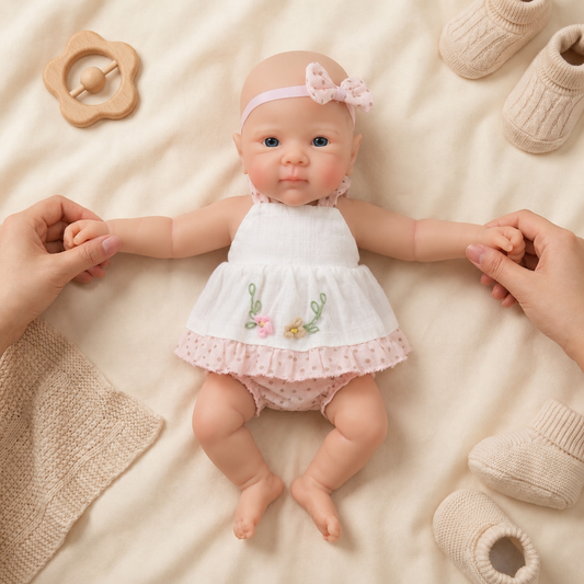 MiraBabe Kathy 12" Full Silicone Reborn Baby Doll