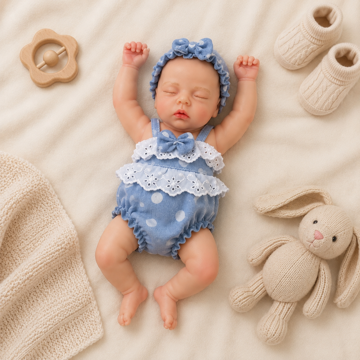 MiraBabe Grace 12" Full Silicone Reborn Baby Doll