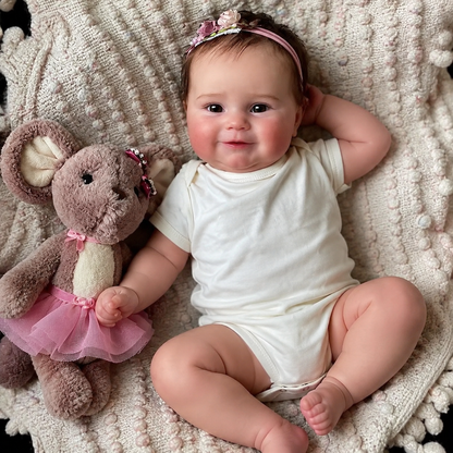 MiraBabe Bettie 20" Reborn Baby Doll – Soft Vinyl & Cloth Body