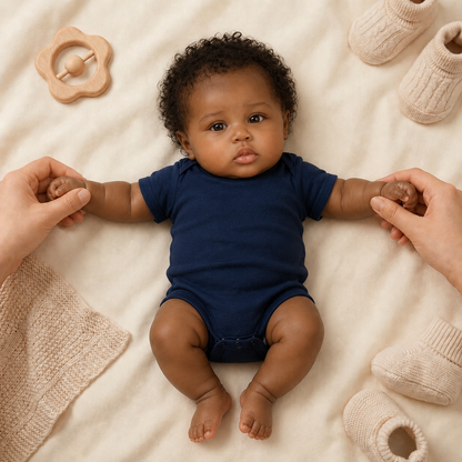 MiraBabe Nia 20" Reborn Baby Doll – Soft Vinyl & Cloth Body