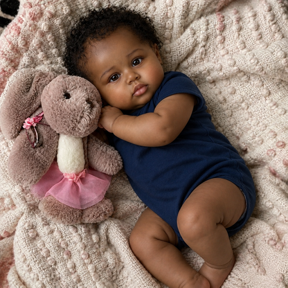 MiraBabe Nia 20" Reborn Baby Doll – Soft Vinyl & Cloth Body