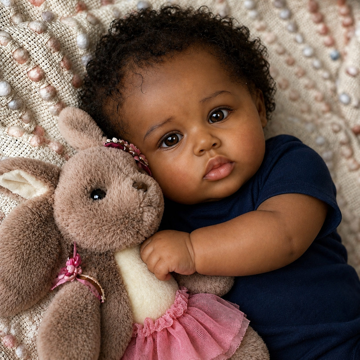 MiraBabe Nia 20" Reborn Baby Doll – Soft Vinyl & Cloth Body