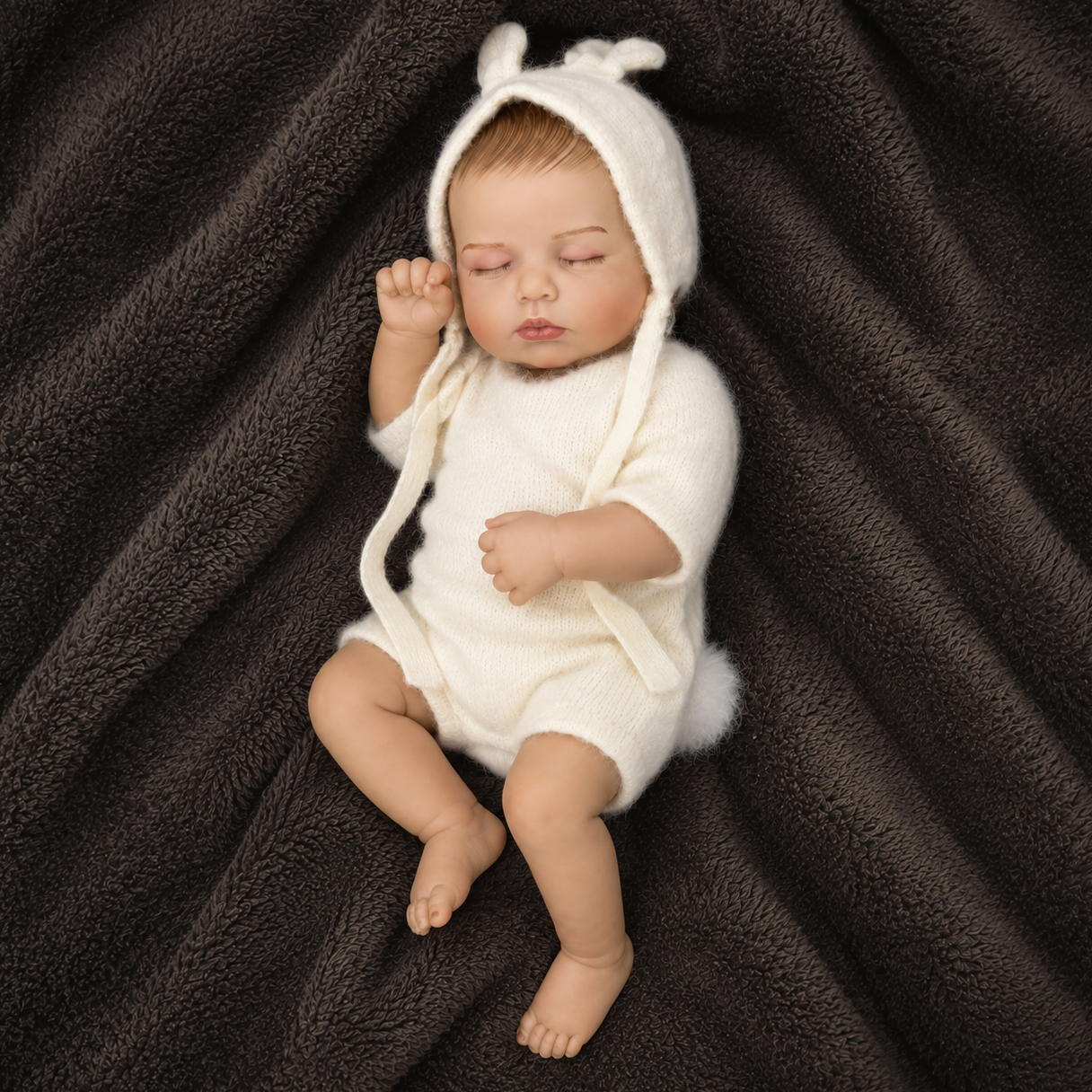 MiraBabe Lila 20" Reborn Baby Doll – Soft Vinyl & Cloth Body