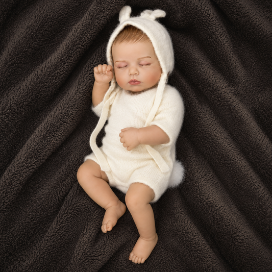 MiraBabe Lila 20" Reborn Baby Doll – Soft Vinyl & Cloth Body