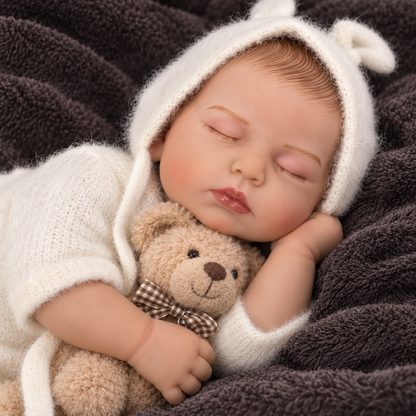 MiraBabe Lila 20" Reborn Baby Doll – Soft Vinyl & Cloth Body