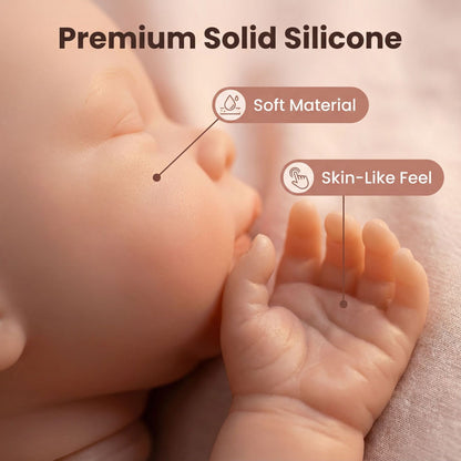 MiraBabe Elodie 8" Full Silicone Reborn Baby Doll