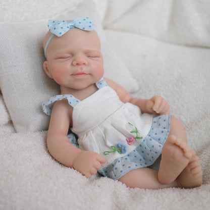 MiraBabe Lucy 12" Sleeping Full Silicone Reborn Baby Doll