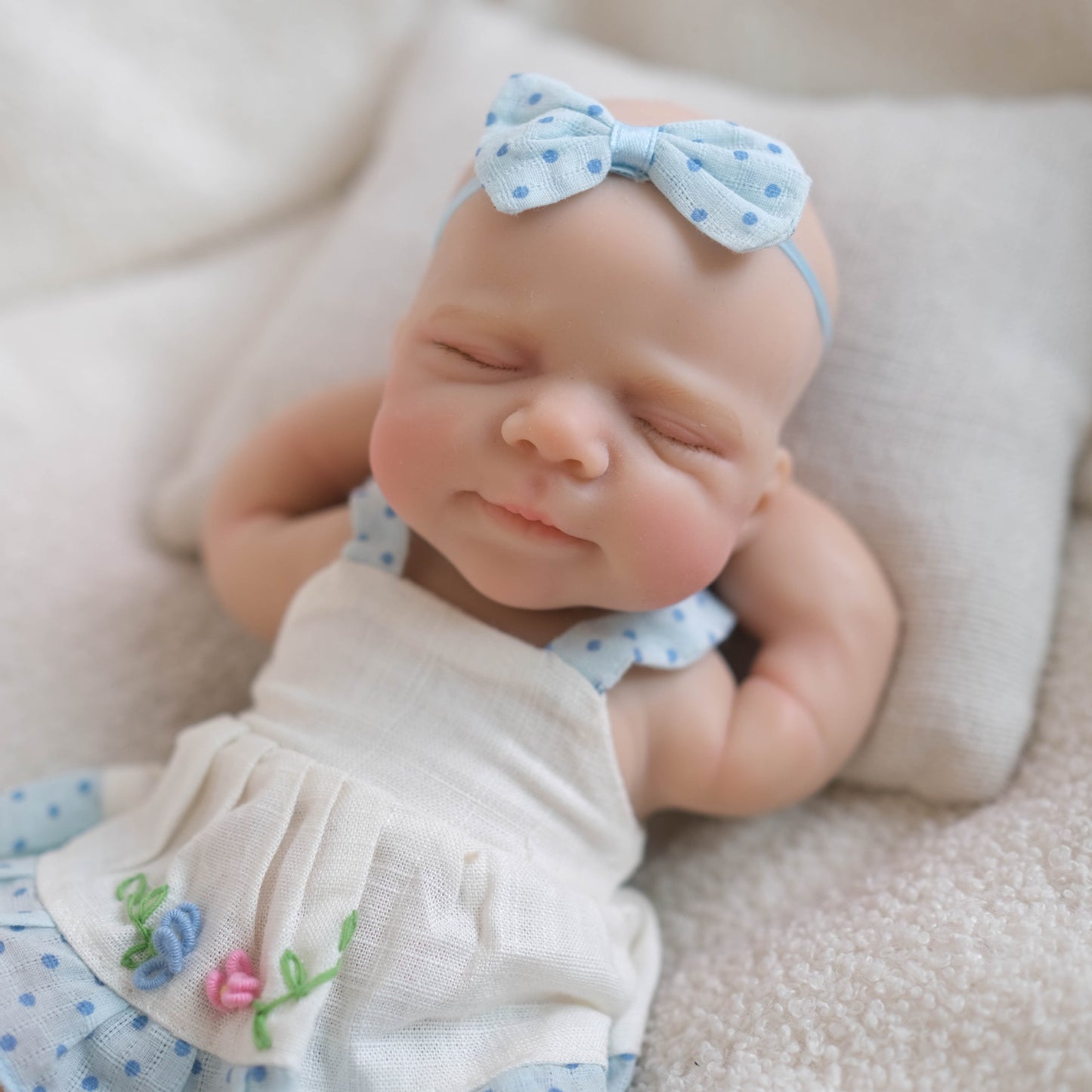 MiraBabe Lucy 12" Sleeping Full Silicone Reborn Baby Doll