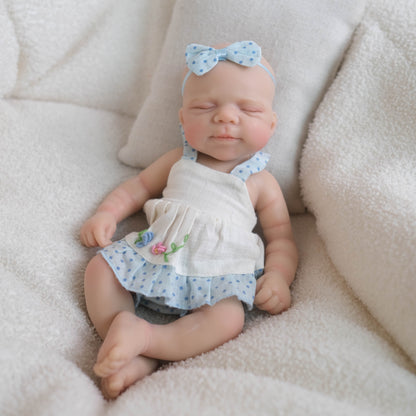 MiraBabe Lucy 12" Sleeping Full Silicone Reborn Baby Doll