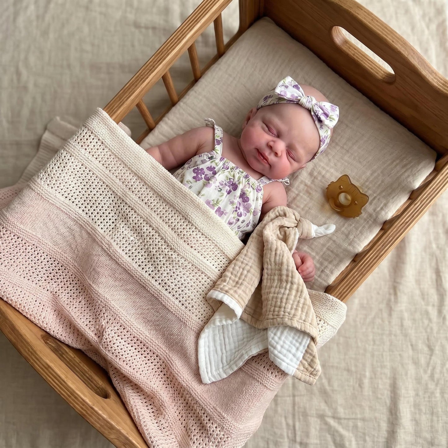 MiraBabe Theo 12" Sleeping Full Silicone Reborn Baby Doll