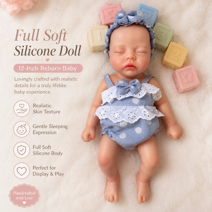 MiraBabe Grace 12" Full Silicone Reborn Baby Doll