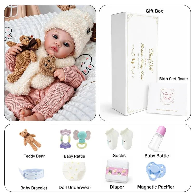 Ava 20" Lifelike Reborn Baby Doll