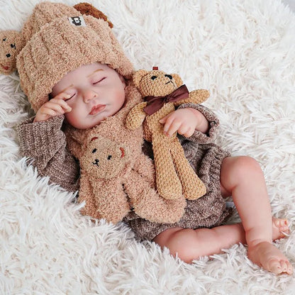 MiraBabe Mabel 20" Reborn Baby Doll – Soft Vinyl & Cloth Body