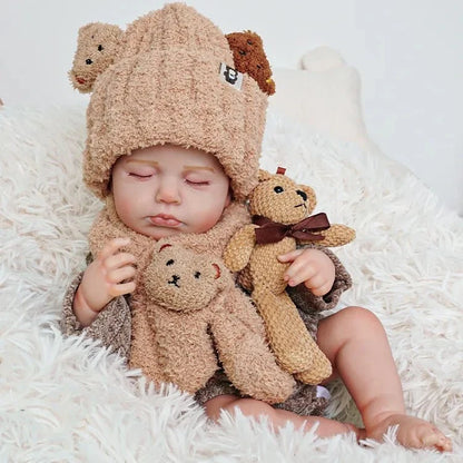 MiraBabe Mabel 20" Reborn Baby Doll – Soft Vinyl & Cloth Body
